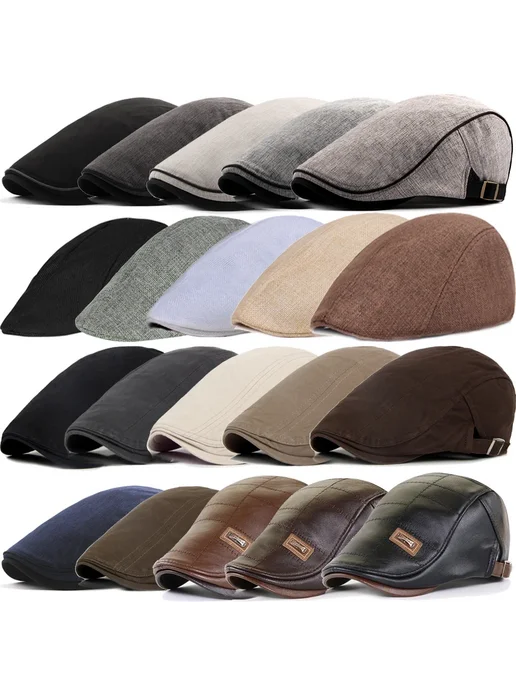 Нет бренда Мужской берет коричневый Style 03 Brown, коричневый, фото 2