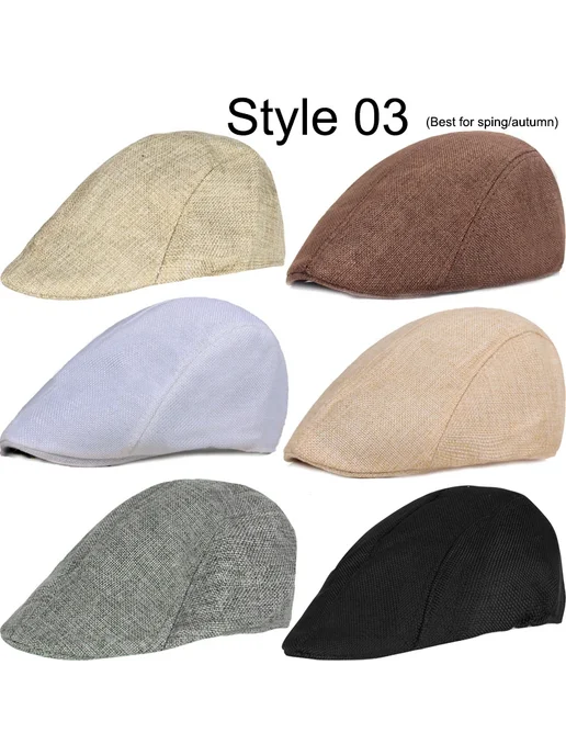 Нет бренда Мужской берет коричневый Style 03 Brown, коричневый, фото 5