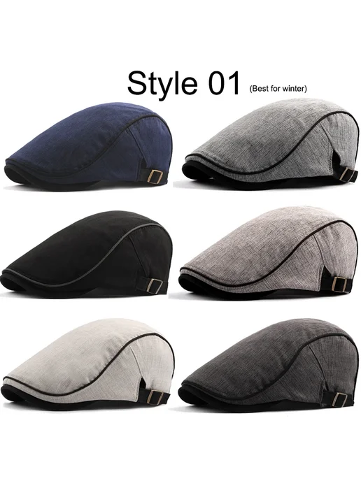 Нет бренда Мужской берет коричневый Style 03 Brown, вариант, фото 3