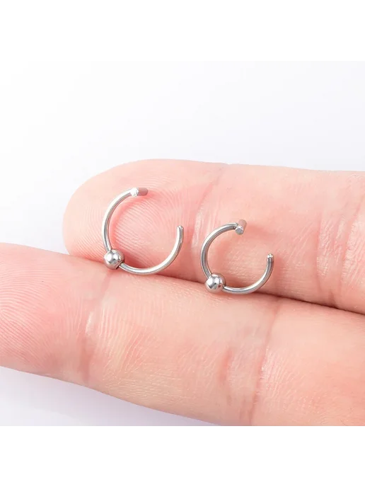 HONGTU implant Кольца для пирсинга HONGTU из нержавеющей стали 1-3 шт. 10mm, 3 шт, фото 5