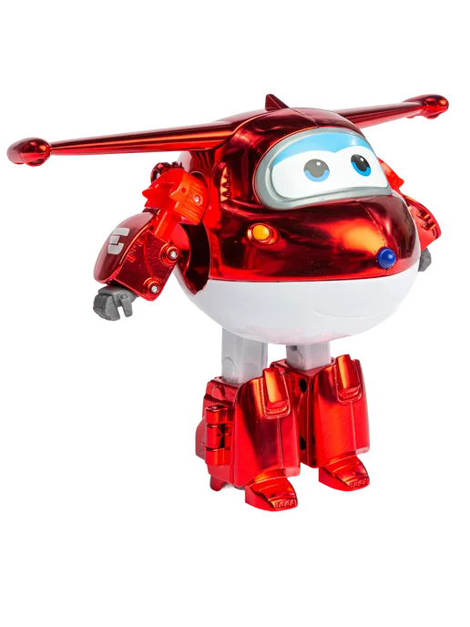 Super Wings Супер Крылья Трансформер Джетт лимитированная коллекция, красный, фото 2
