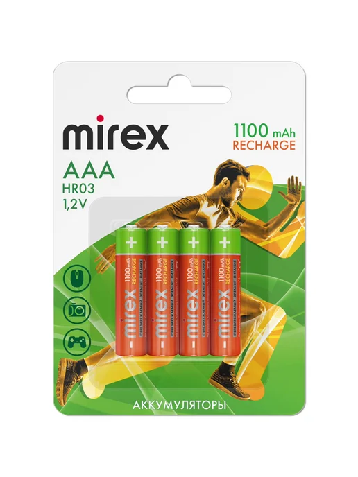 Mirex Аккумуляторы AAA 1100mAh 4 шт, 1100 мАч, 4 шт, фото 3