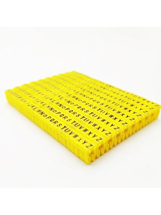 Нет бренда Маркер кабеля 390PCS A-Z Yellow 2-3mm, 100 шт, фото 5