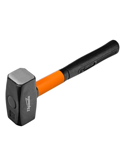SPARTA Кувалда, 1500 г, фибергласовая обрезиненная рукоятка, 1500 г