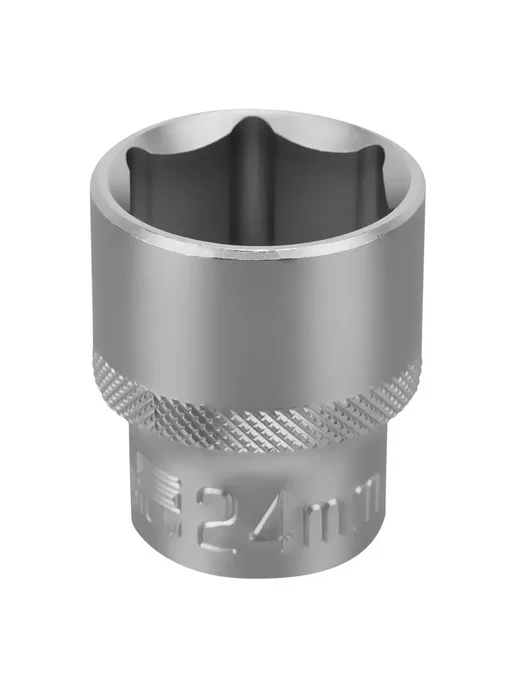 STELS Головка торцевая 22 мм шестигранная 1 2", 24 CrV под квадрат, фото 2