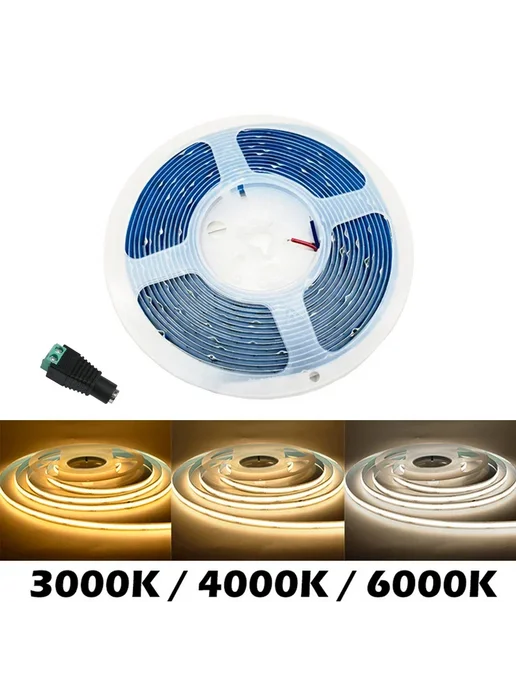 YSRSAI Светодиодная лента COB Warm Light 3000K DC 24V 1 м, 1 м, фото 2