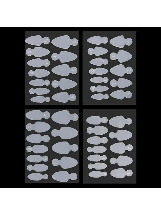 Нет бренда Мягкие силиконовые формы для ногтей H-5 sheets-bag, вариант, фото 7