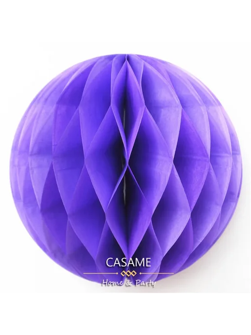 casame Бумажный фонарь белый 6 дюймов, фиолетовый