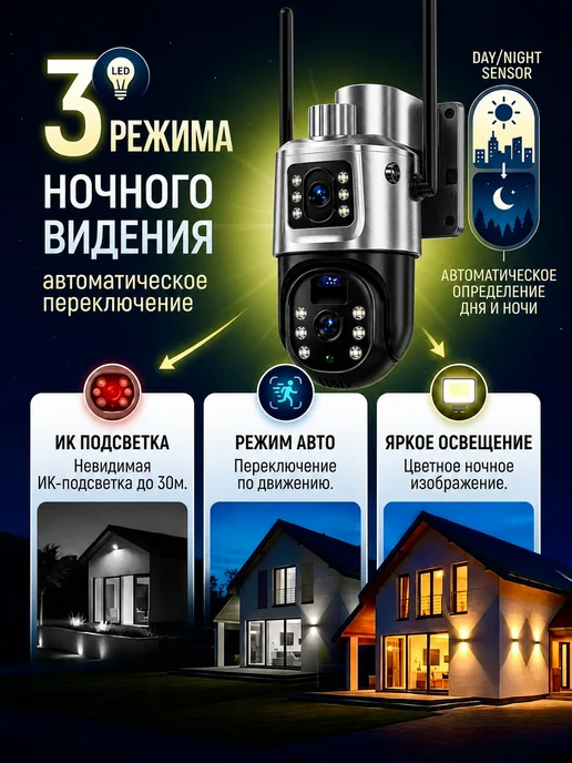 Камера видеонаблюдения на солнечной батарее 4G 12МП, 4 г, фото 3
