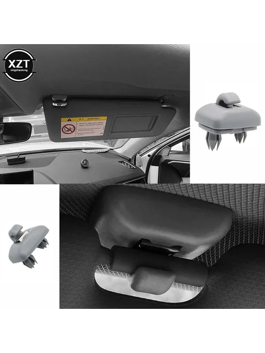 Нет бренда Держатель солнцезащитного козырька Audi Black 1pcs, 1 шт, фото 6