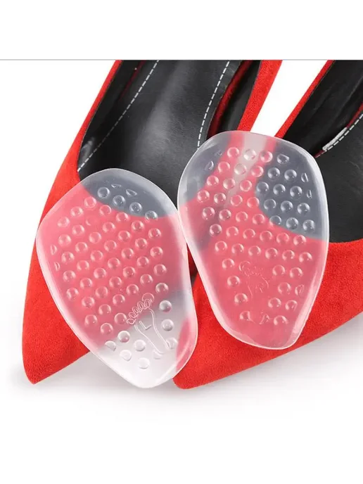 Нет бренда Подушечки для обуви из силиконовой пены Silicone c, Стельки силиконовые массажные на