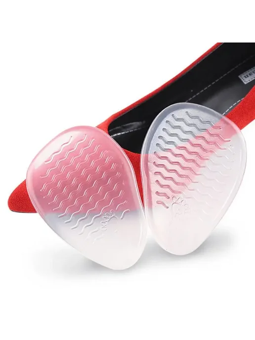 Нет бренда Подушечки для обуви из силиконовой пены Silicone c, розовый
