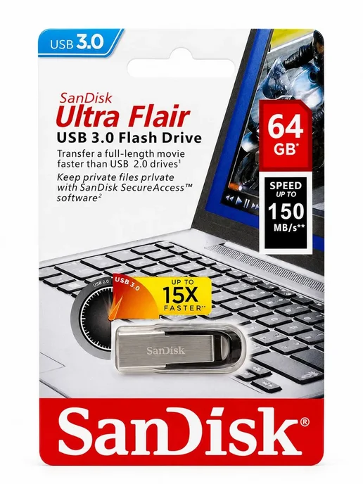 БЖ1 Флешка 64 ГБ USB 3.0 внешний USB-накопитель, 64 ГБ, фото 7