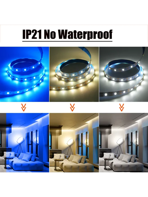RGBCW Светодиодная лента SMD 2835 5В БЕЛЫЙ IP21 No Waterproof 3 м, 3 м, фото 4