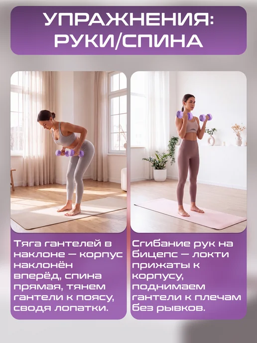 Гантели для спорта и фитнеса 2 шт по 3кг, 2 шт, 3 кг, фото 6