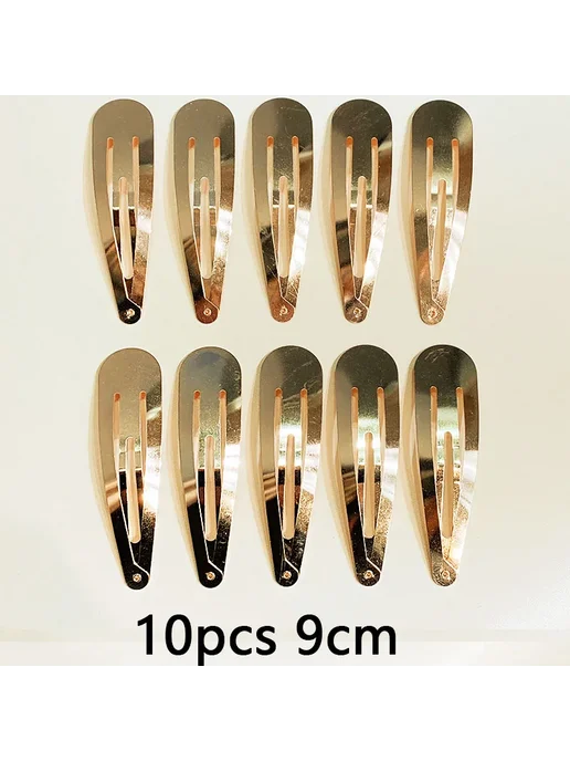 PjNewesting Заколки для волос 9cm gold 10pcs, 10 шт