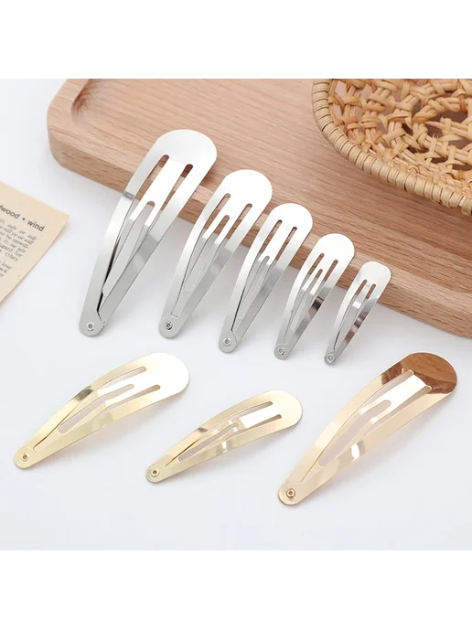 PjNewesting Заколки для волос 9cm gold 10pcs, 10 шт, фото 4
