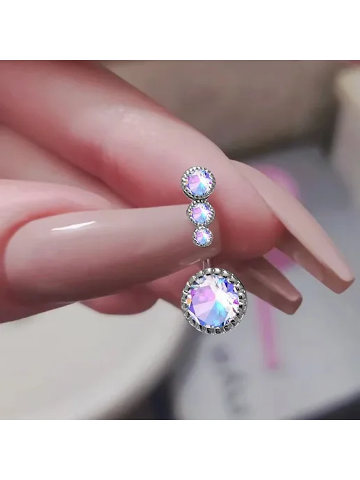 Нет бренда Кольцо для пирсинга живота из стали Style2 Multi, вариант, фото 6