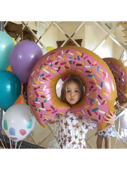 Алюминиевый шар Globos ice cream G, бежевый, фото 6