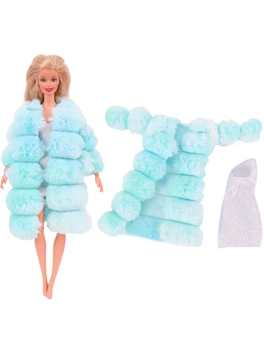 Fleta Кукла Barbie в новогоднем платье с колпаком, L382, красный, фото 3