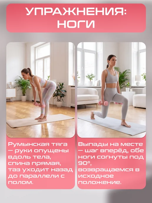 Гантели для спорта и фитнеса 2 шт по 3кг, 2 шт, 1 кг, фото 7