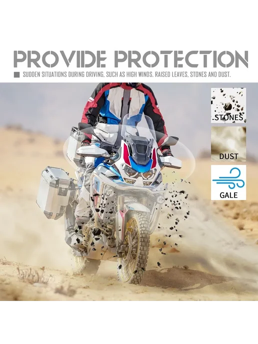 WolflineMoto Защита экрана мотоцикла черная Honda Africa Twin X-ADV 750, черный, фото 3