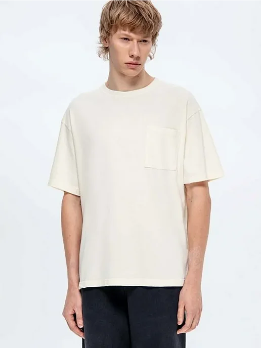Футболка летняя хлопок Washed Pocket Tee