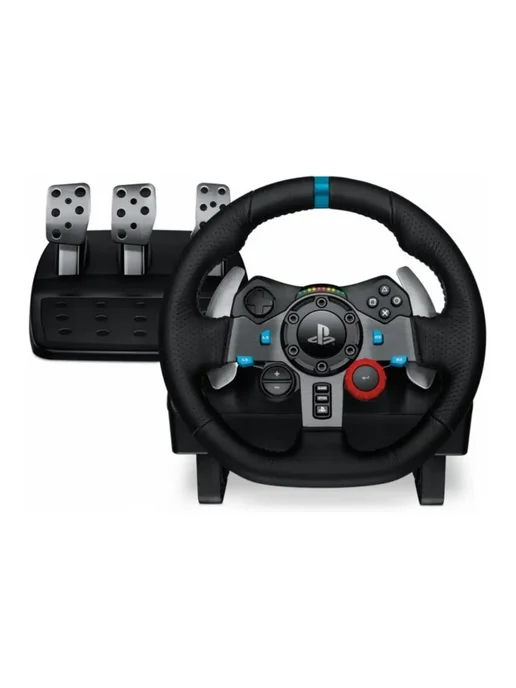 LOGITECH Руль игровой с педалями для ПК Driving Force G29 для PS5, черный, фото 2