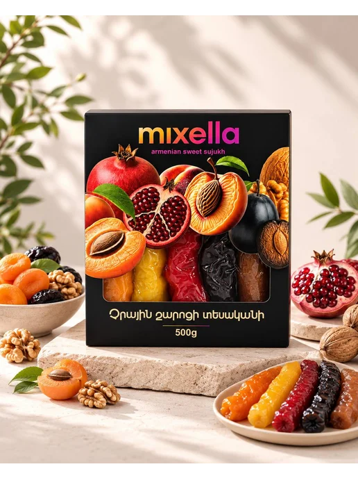 mixella Чурчхела ассорти Подарочные наборы продуктов 500г, 500 г, фото 2