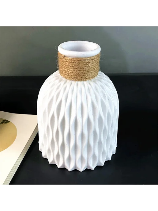 Нет бренда Пластиковая ваза для сухоцветов Beige, бежевый, фото 6