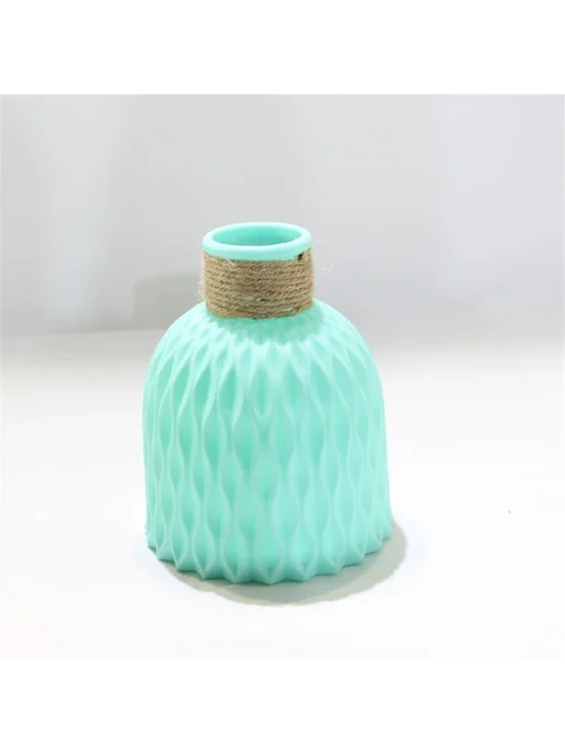 Нет бренда Пластиковая ваза для сухоцветов Nordic style Pink, синий
