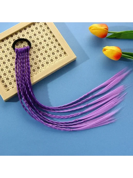 Нет бренда Розовые косички для волос, 8 шт, цвет 2, 8 шт, фото 7