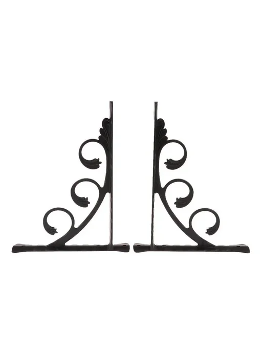 Нет бренда 2 шт. угловые кронштейны 15x20см Black-M, 15x20 см, 2 шт