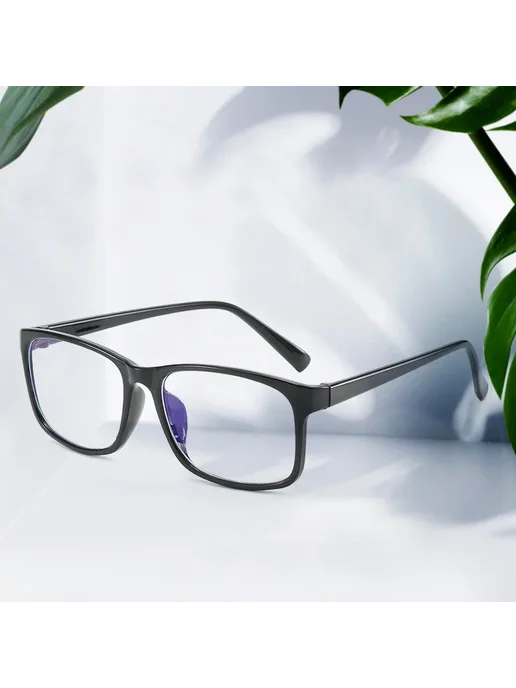 Компьютерные очки Square Matte Black, синий, фото 2