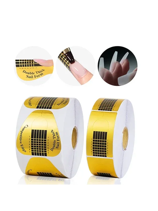 Нет бренда Формы для ногтей французские золотые 100pcs, 100 шт, фото 2