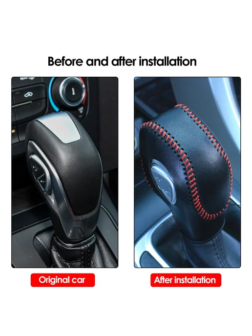 Нет бренда Авточехол на ручку переключения Ford Carbon Fiber Black B, черный, фото 3