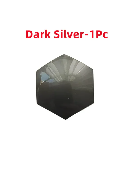 Нет бренда Dark Silver автомобильная крышка гайки колеса 17 мм, серебристый