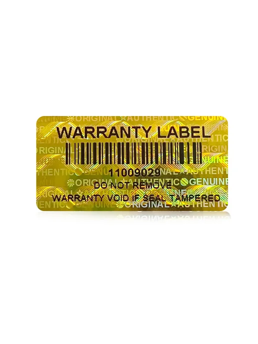 Нет бренда Голографические наклейки Warranty Label, Gold, 600шт, 600 шт