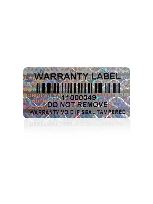 Нет бренда Голографические наклейки Warranty Label, Gold, 600шт, 300 шт