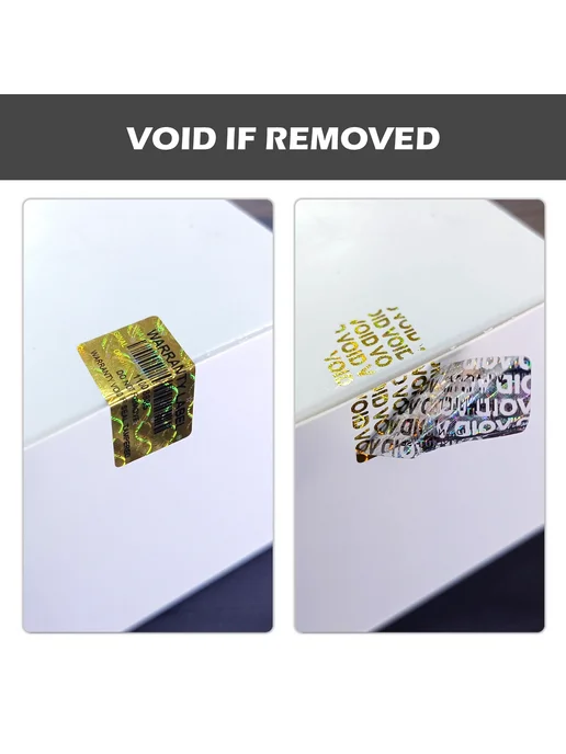 Нет бренда Голографические наклейки Warranty Label, Gold, 600шт, 300 шт, фото 4