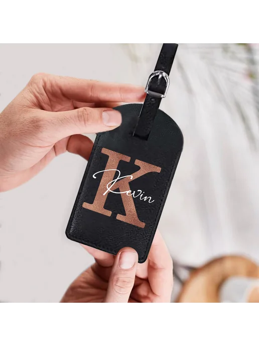 MENISCOUNTER Биркой для багажа из искусственной кожи с инициалом "I", вариант, фото 6