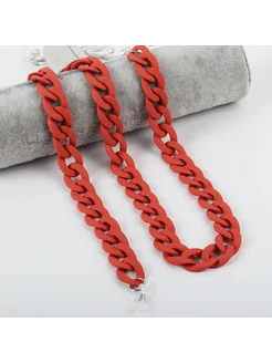 Нет бренда Акриловые цепочки для очков matte rusty red