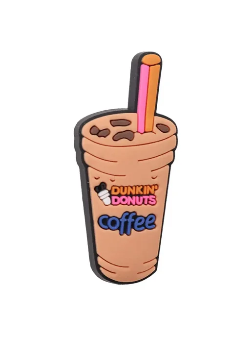 Джабо Dunkin' Donuts, оранжевый, подвеска на обувь, розовый