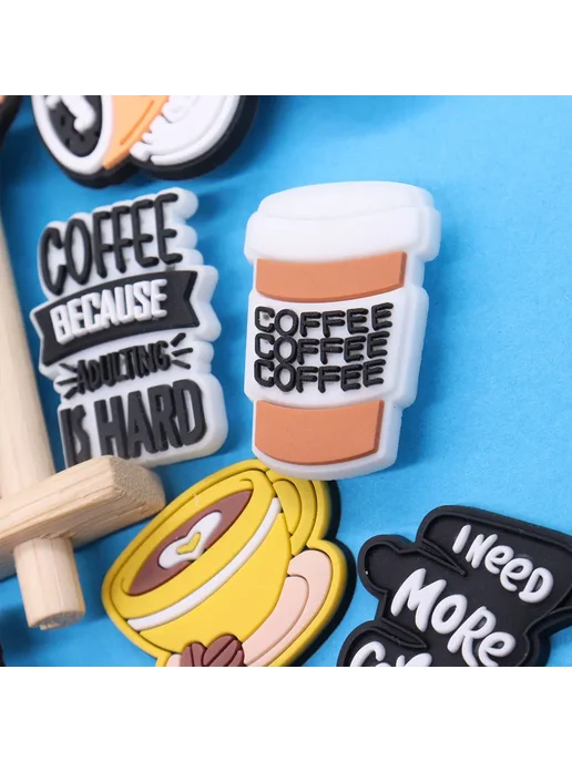 Джабо Dunkin' Donuts, оранжевый, подвеска на обувь, розовый, фото 5