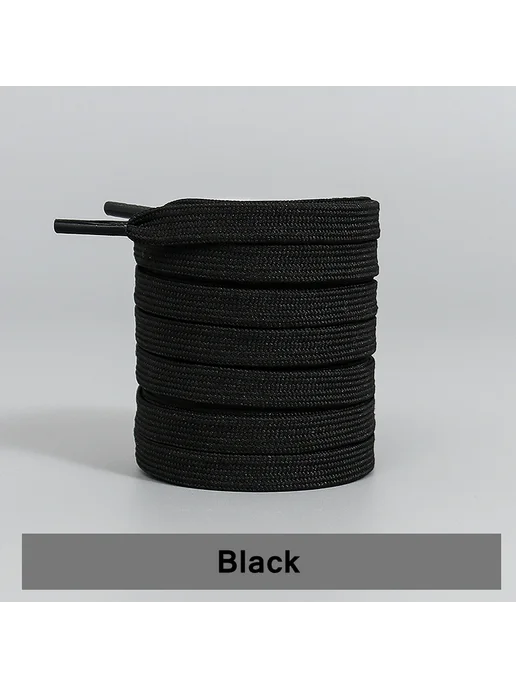 FASTLACES Черные шнурки для обуви 140 см, черный