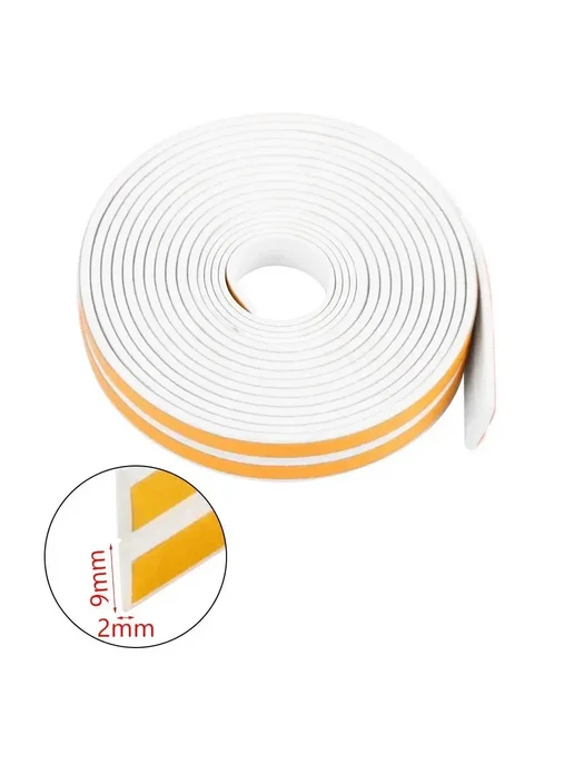 Нет бренда Уплотнительная лента EPDM brown D Type 15 Meter, белый