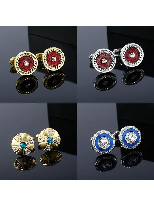 chyvenee Мужские запонки red cufflinks, красный, фото 2