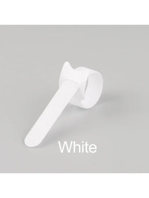 DIY GO Съемные кабельные стяжки White T-Type, белый