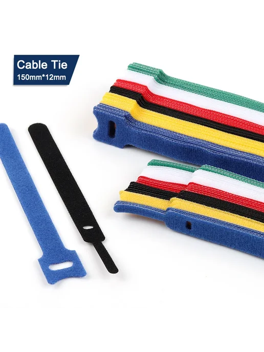 DIY GO Съемные кабельные стяжки White T-Type, белый, фото 2