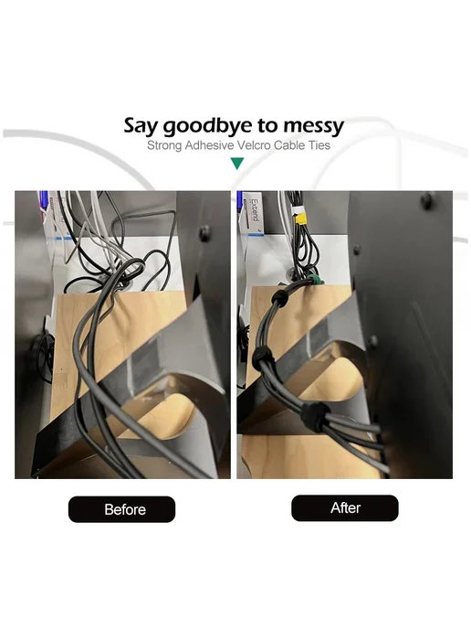 DIY GO Съемные кабельные стяжки White T-Type, зеленый, фото 4